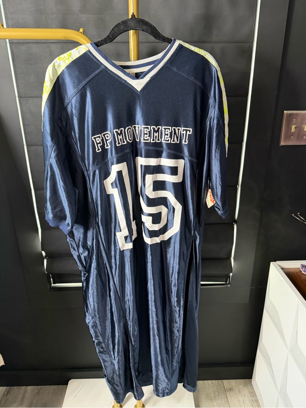 Free People Navy Blue "FP Movement" Athletic Jersey Dress
